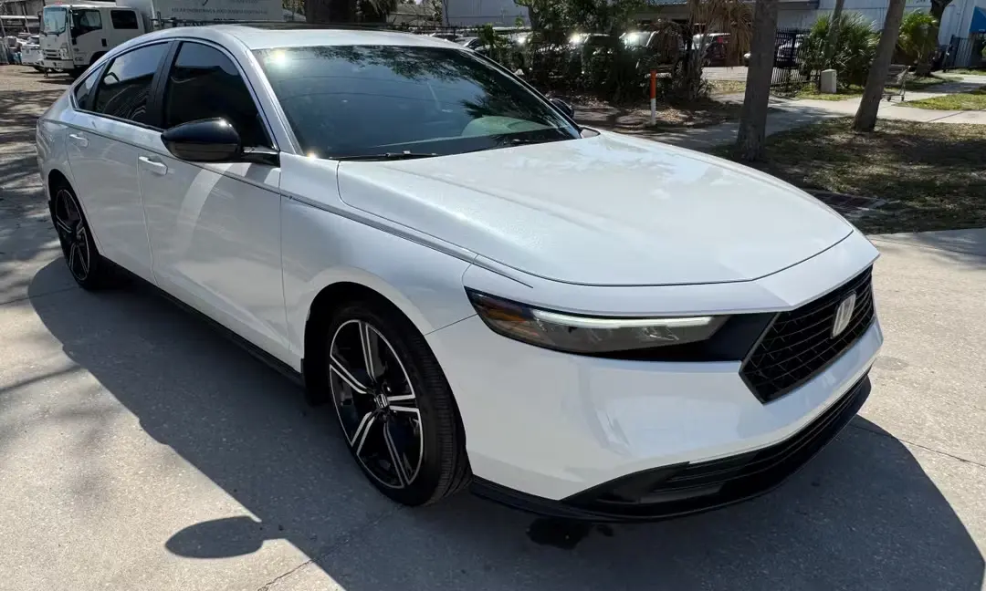 White 2024 Honda Accord Hybrid